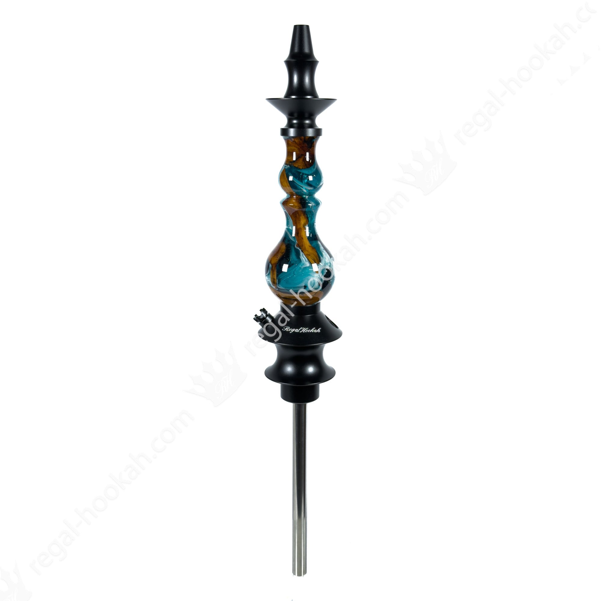 Regal Hookah Bishop Epoxy Turquoise by Regal Hookah | Premium Hookah Made in USA
