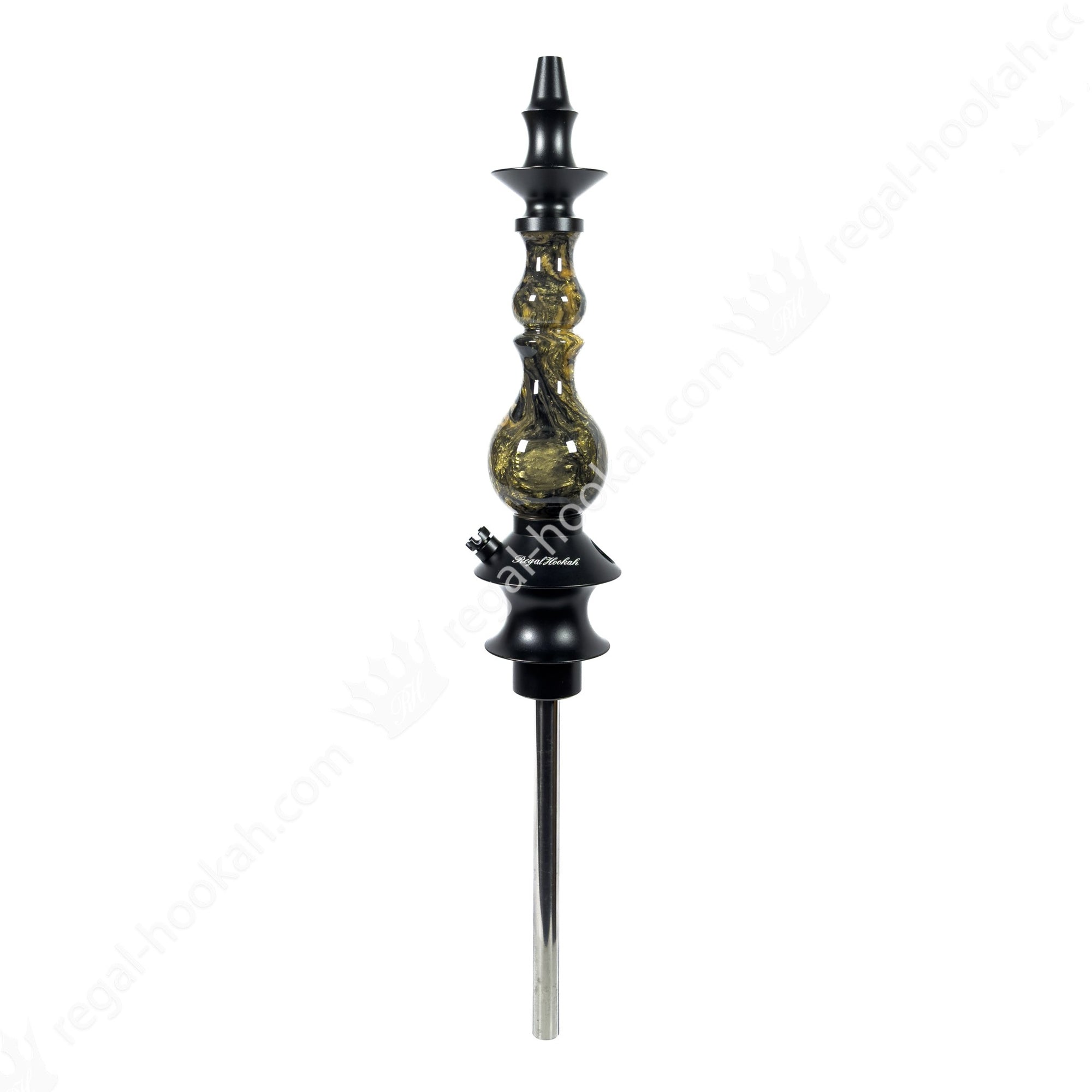 Regal Hookah Bishop Epoxy Gold Pearl by Regal Hookah | Premium Hookah Made in USA