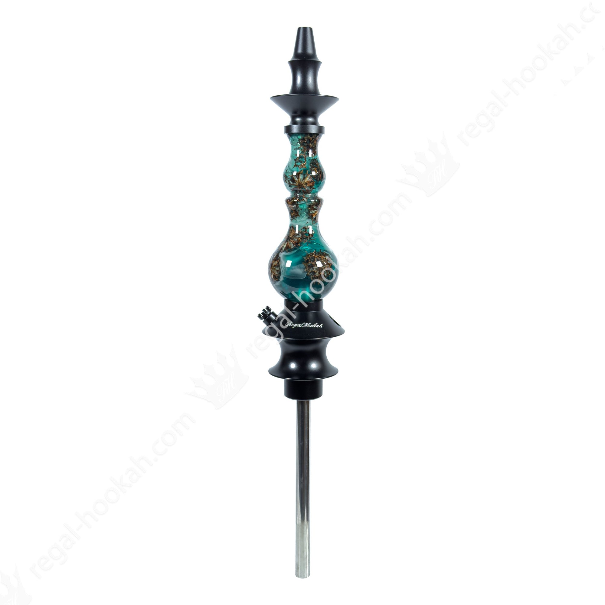 Regal Hookah Bishop Epoxy Turquoise Anise by Regal Hookah | Premium Hookah Made in USA