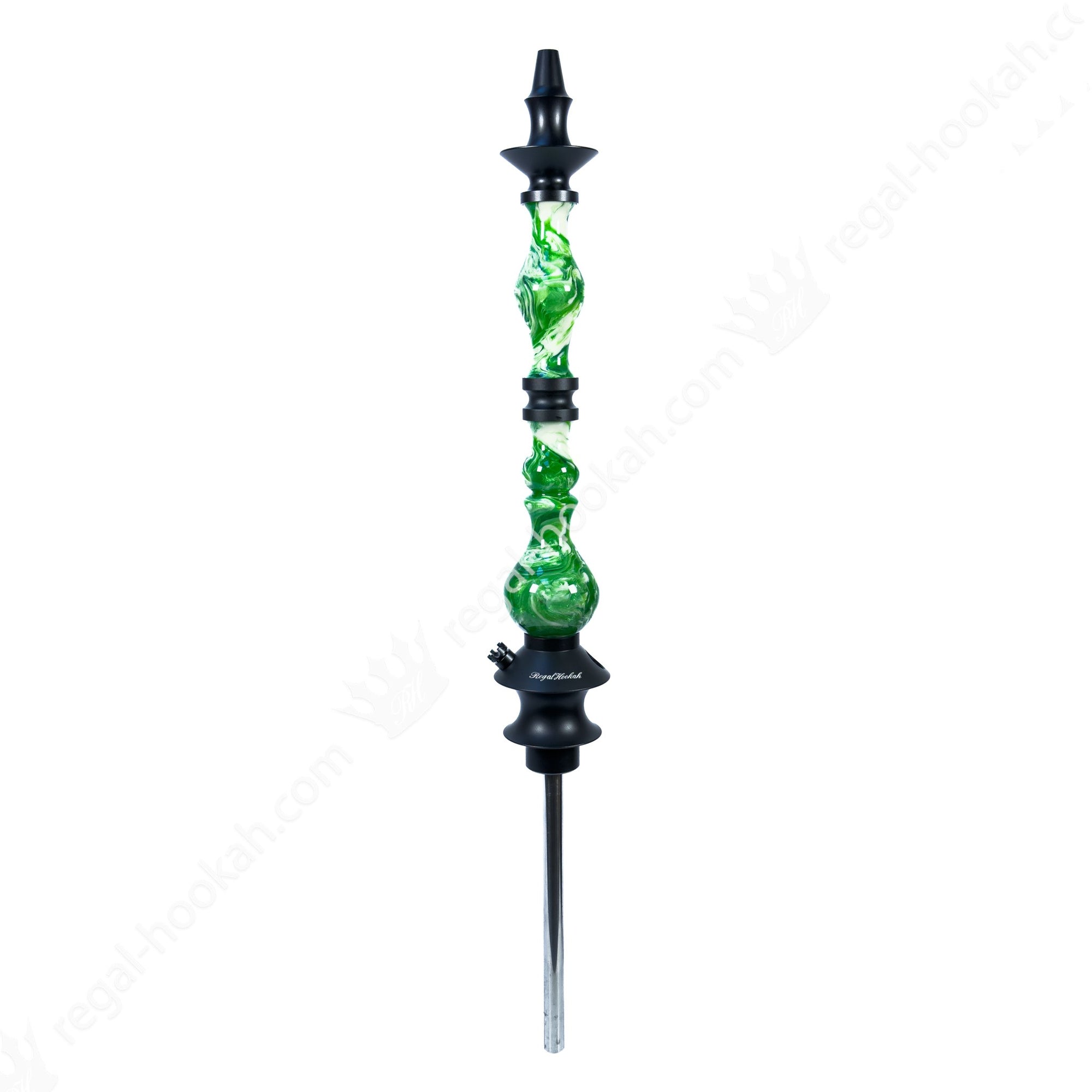 Regal Hookah King Marble Green White by Regal Hookah | Premium Hookah Made in USA