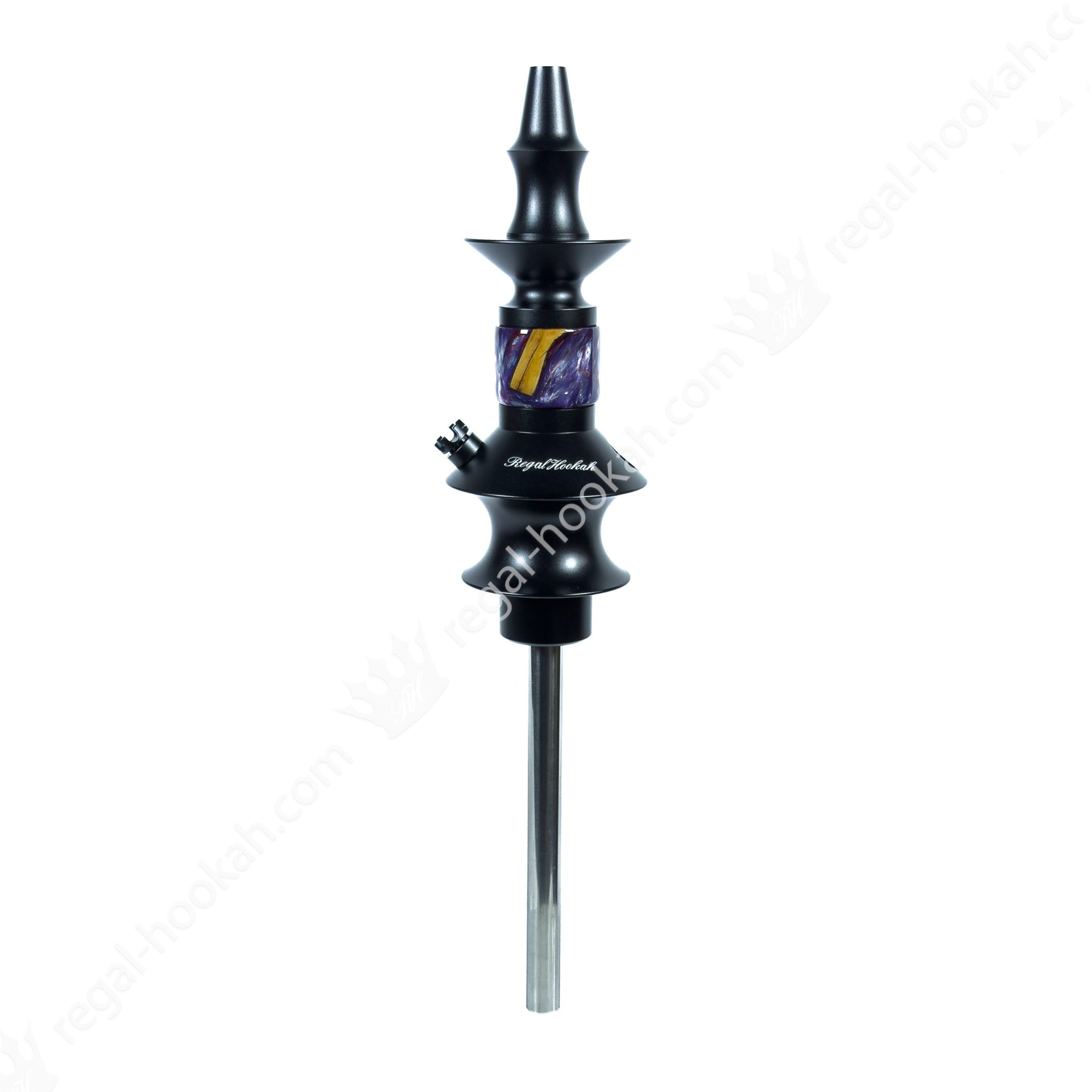 Regal Hookah Pawn Epoxy Purple Wood by Regal Hookah | Premium Hookah Made in USA
