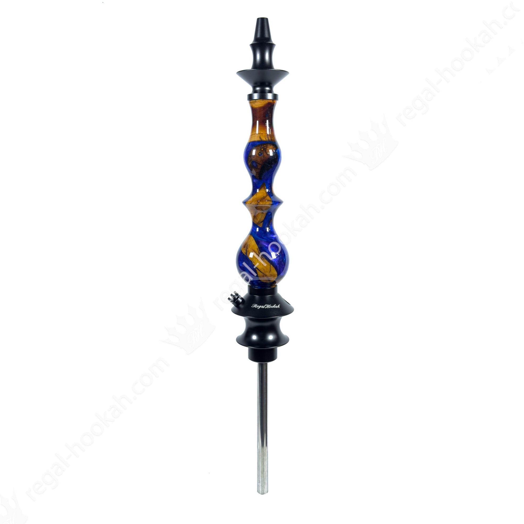 Regal Hookah Queen Epoxy Blue Wood by Regal Hookah | Premium Hookah Made in USA