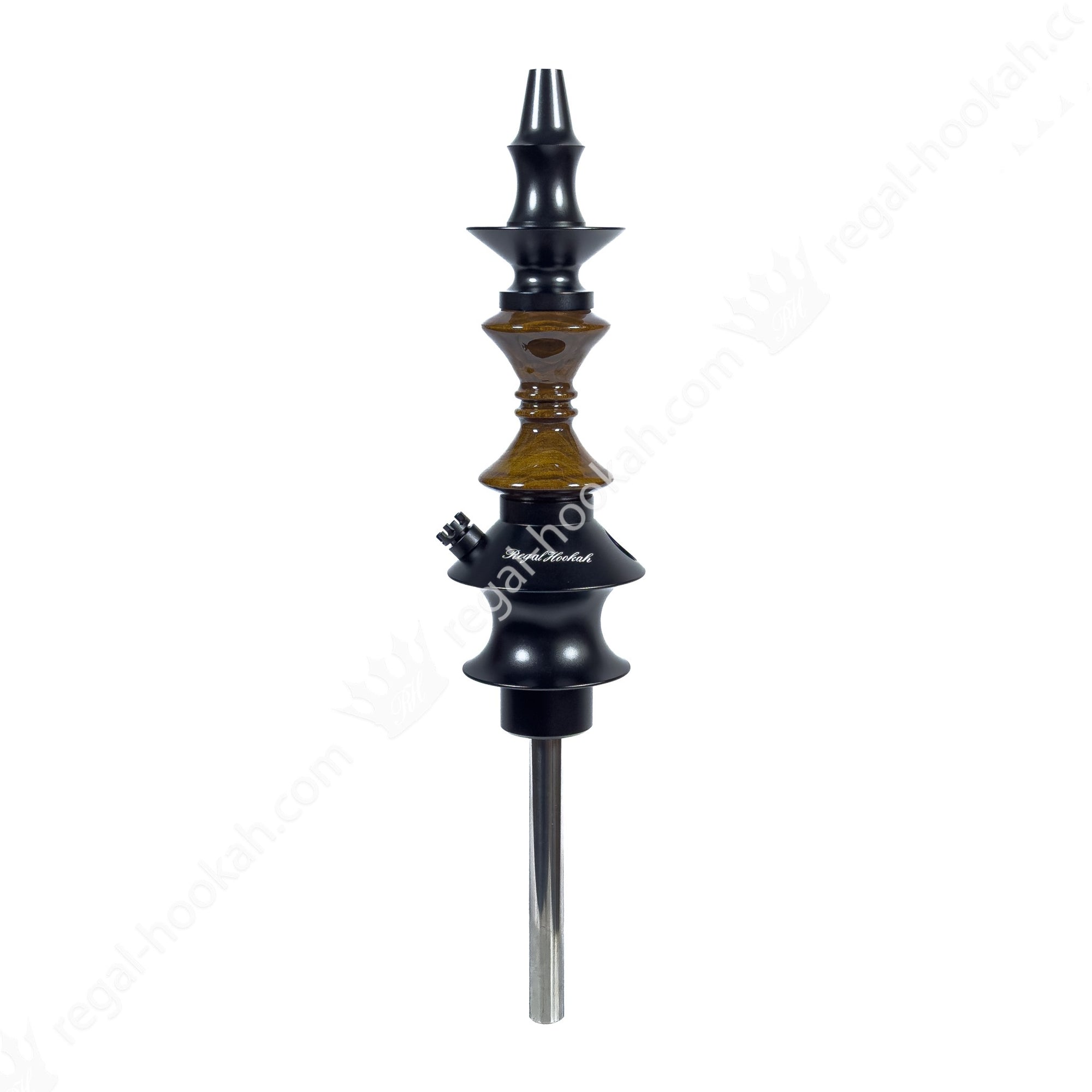 Regal Hookah Pawn Hourglass Nutwood by Regal Hookah | Premium Hookah Made in USA