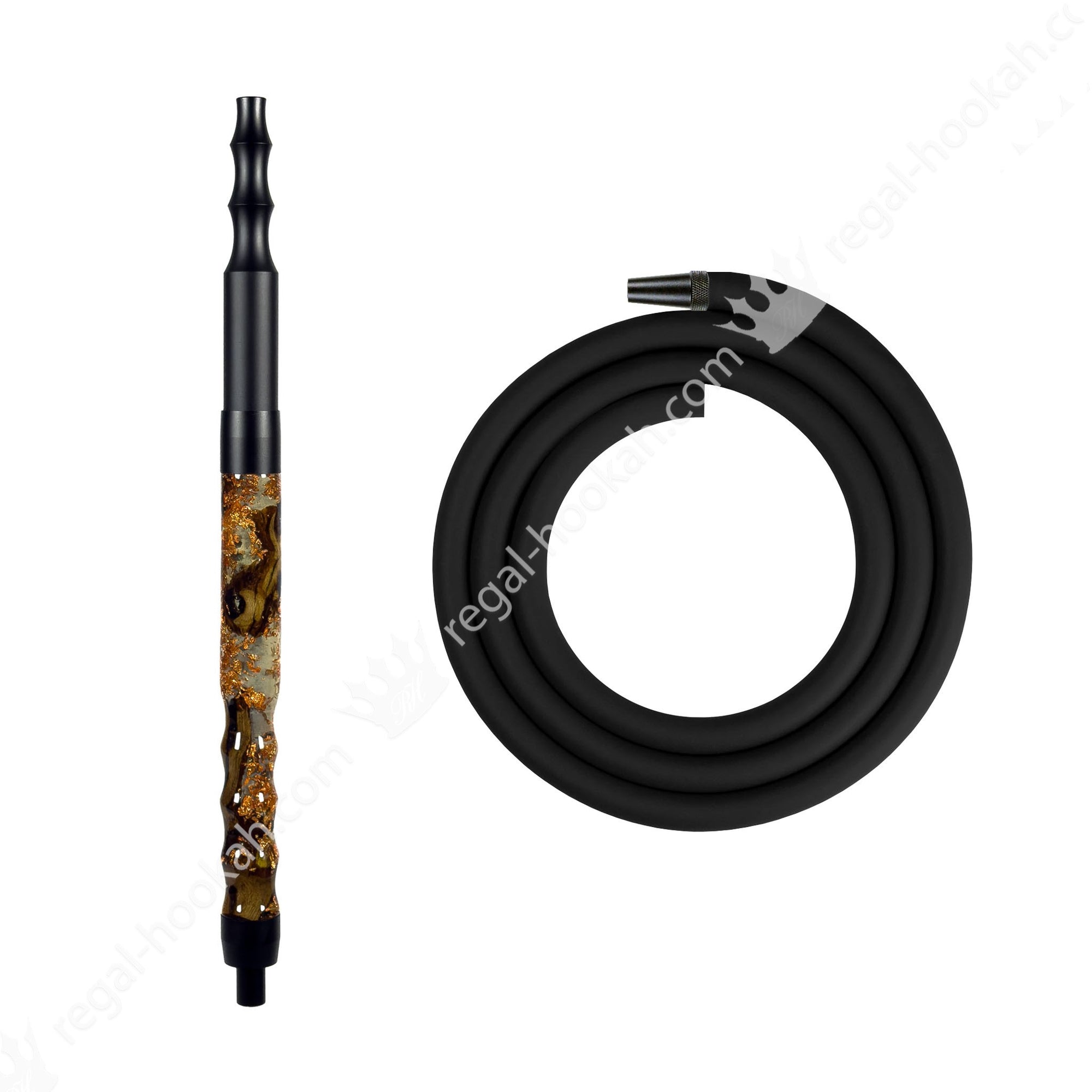 Regal Hookah Hose Kit Epoxy Cooper Flakes by Regal Hookah | Premium Hookah Made in USA
