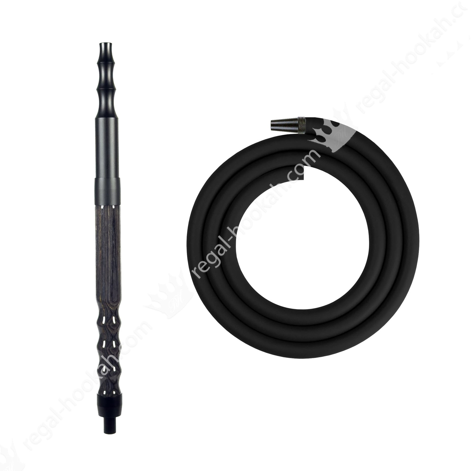 Regal Hookah Hose Kit Charcoal by Regal Hookah | Premium Hookah Made in USA
