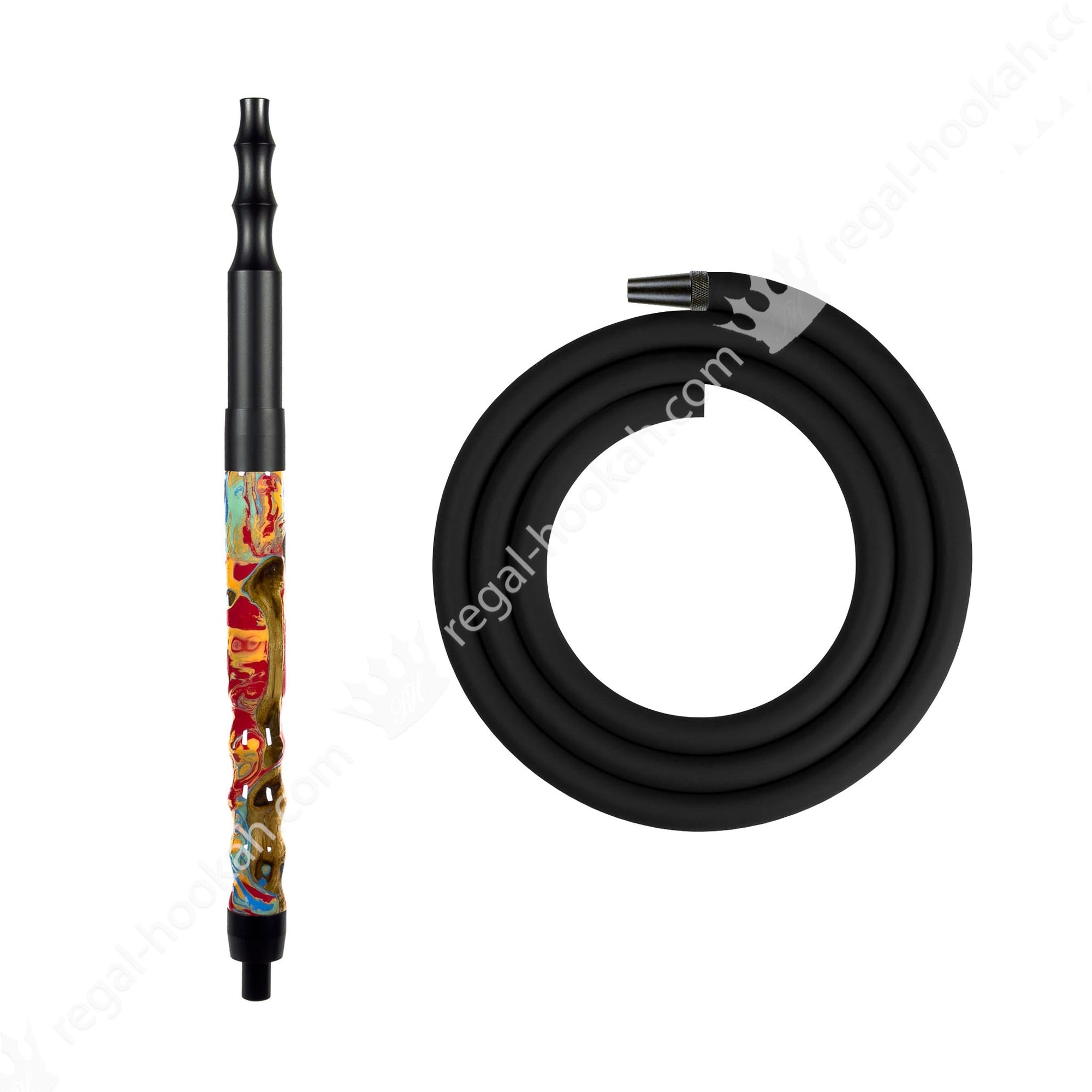 Regal Hookah Hose Kit Epoxy Colored Wood by Regal Hookah | Premium Hookah Made in USA