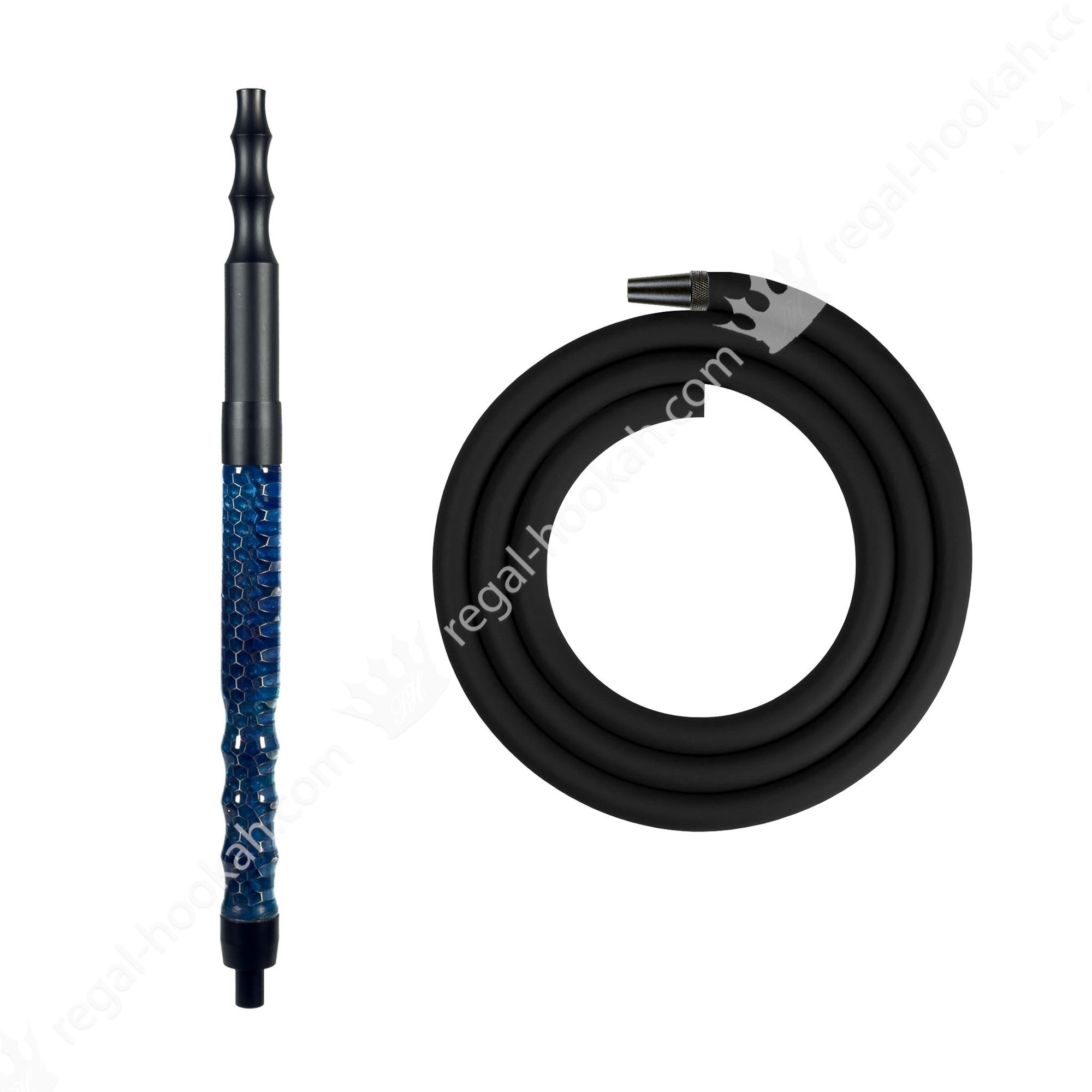 Regal Hookah Hose Kit Blue Honeycomb by Regal Hookah | Premium Hookah Made in USA