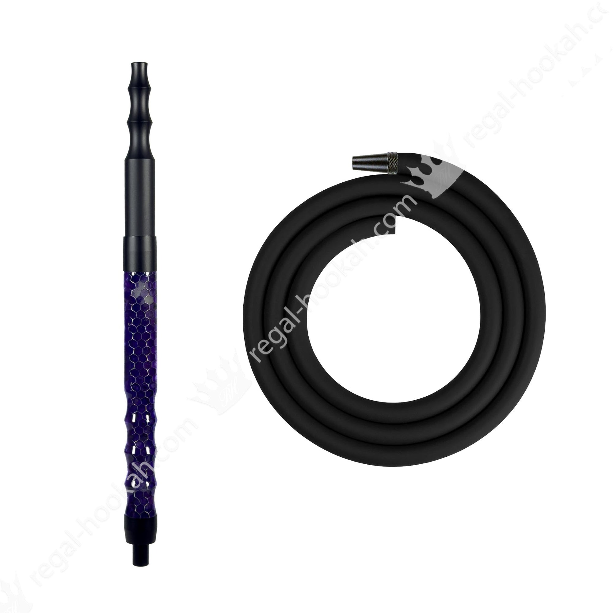 Regal Hookah Hose Kit Violet Honeycomb by Regal Hookah | Premium Hookah Made in USA