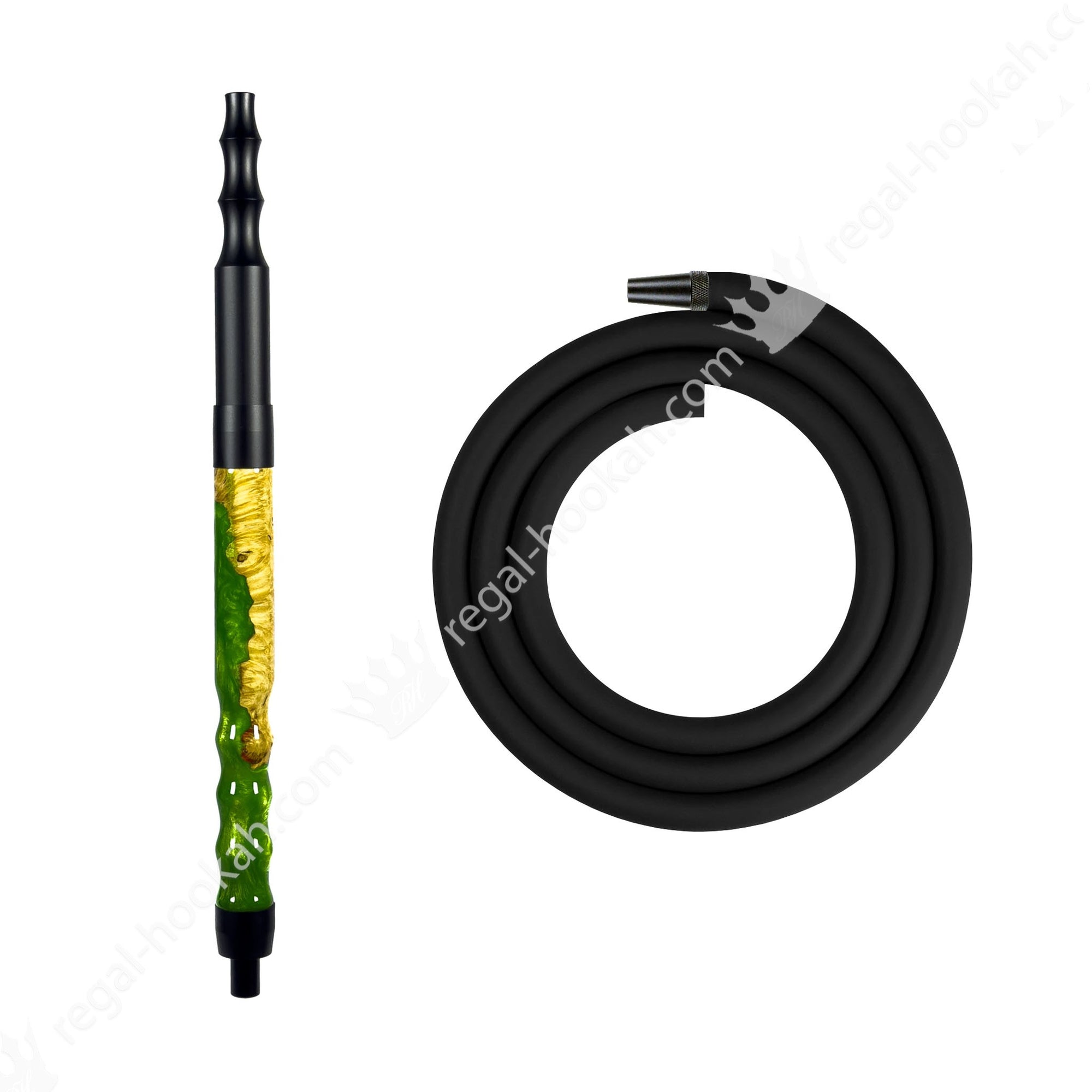 Regal Hookah Hose Kit Green Pineapple by Regal Hookah | Premium Hookah Made in USA