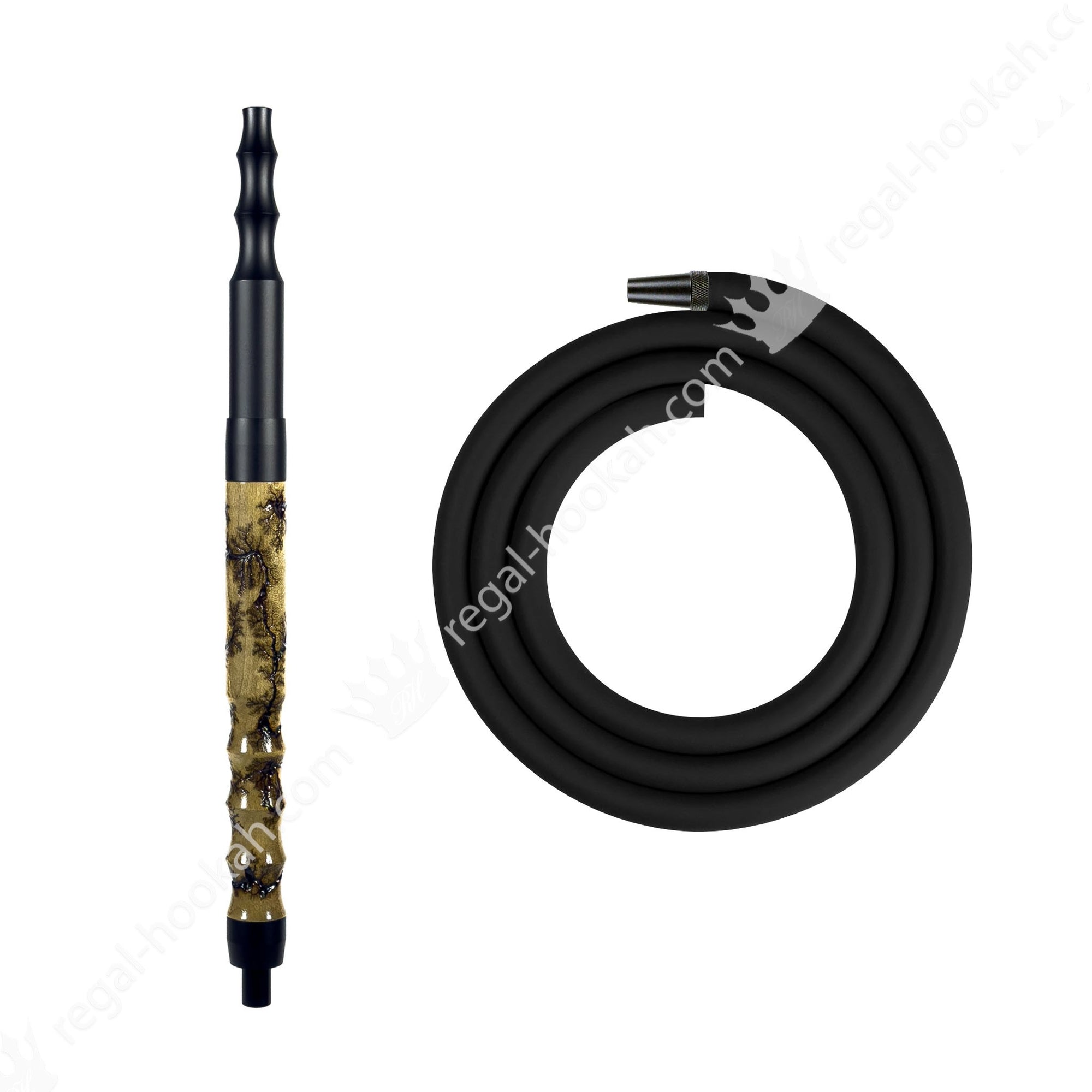 Regal Hookah Hose Kit Zeus Pinewood by Regal Hookah | Premium Hookah Made in USA