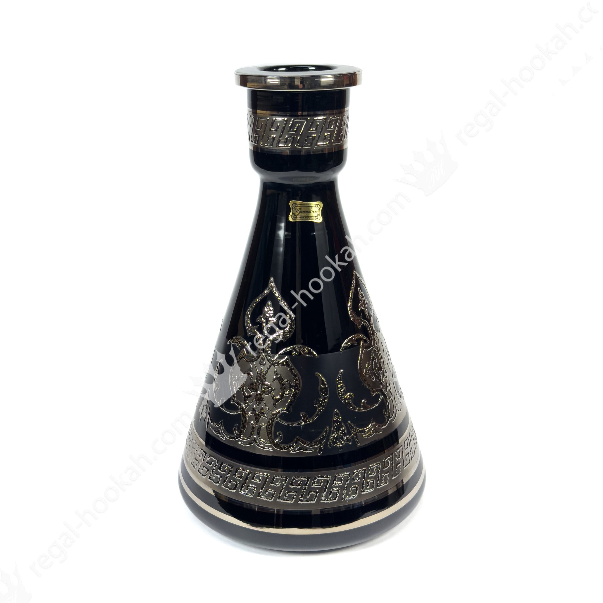 Base Eggerman Corona Black Platinum  – Buy Premium Hookah with Worldwide Shipping | Regal Hookah