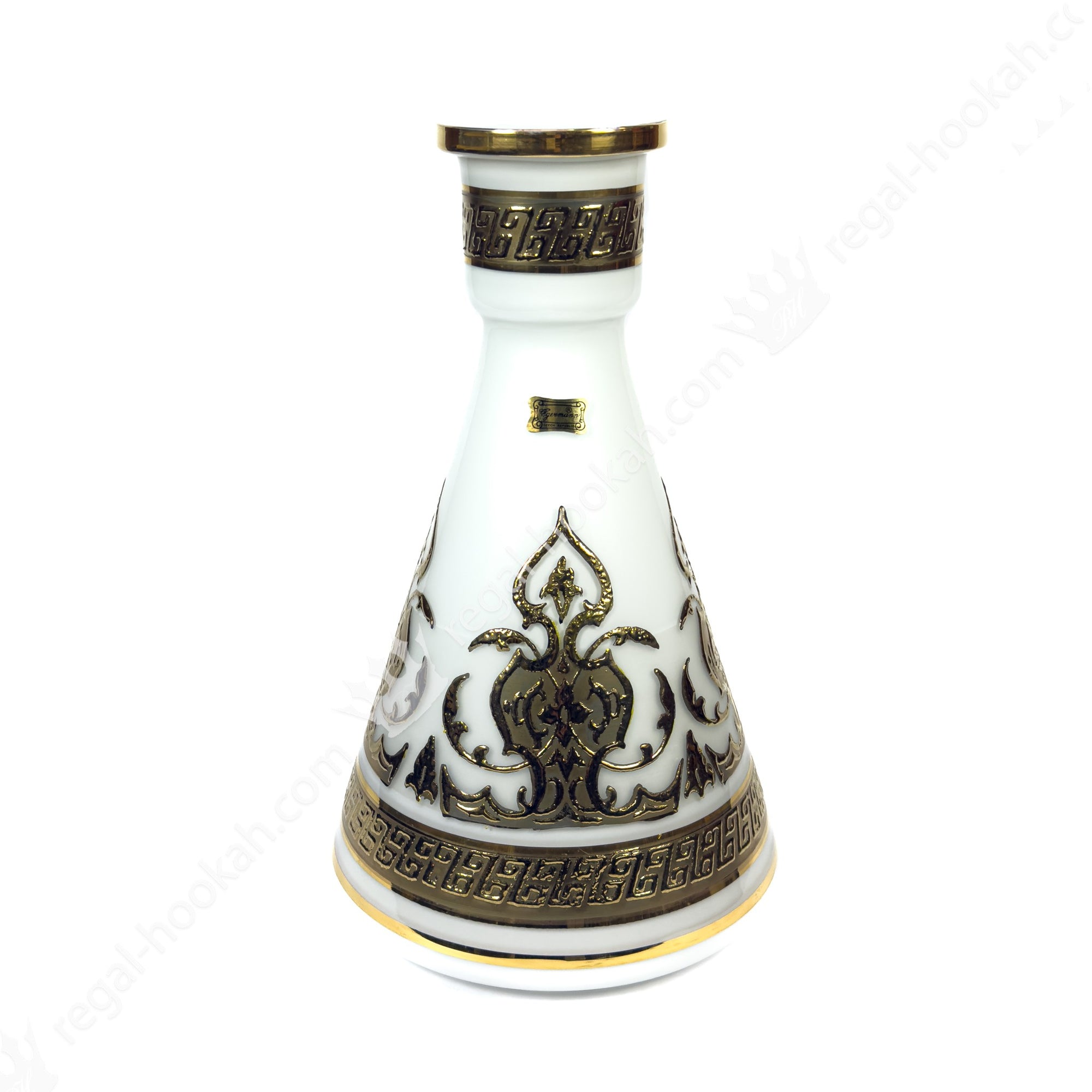 Base Eggerman Corona White Gold  – Buy Premium Hookah with Worldwide Shipping | Regal Hookah