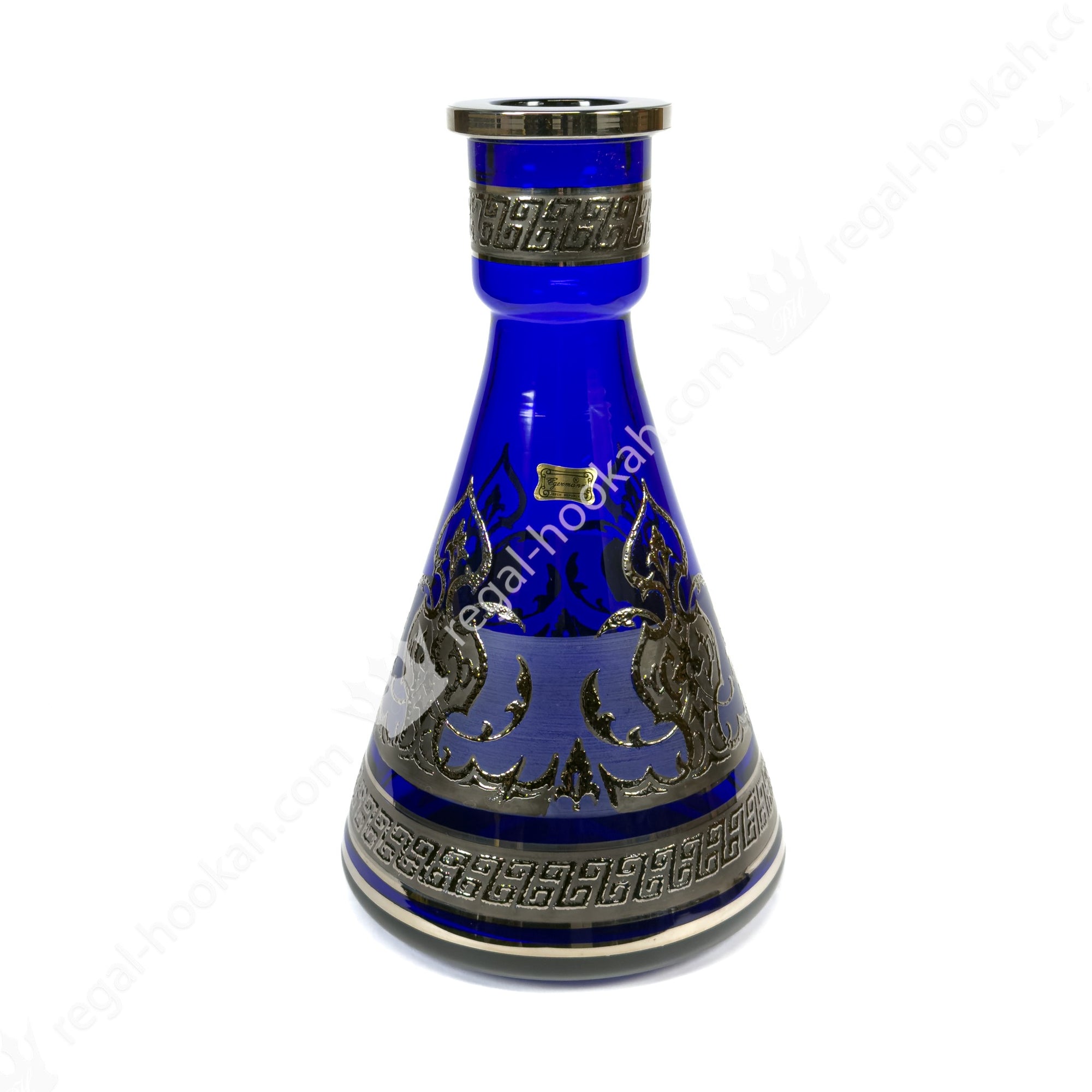 Base Eggerman Corona Blue Platinum  – Buy Premium Hookah with Worldwide Shipping | Regal Hookah