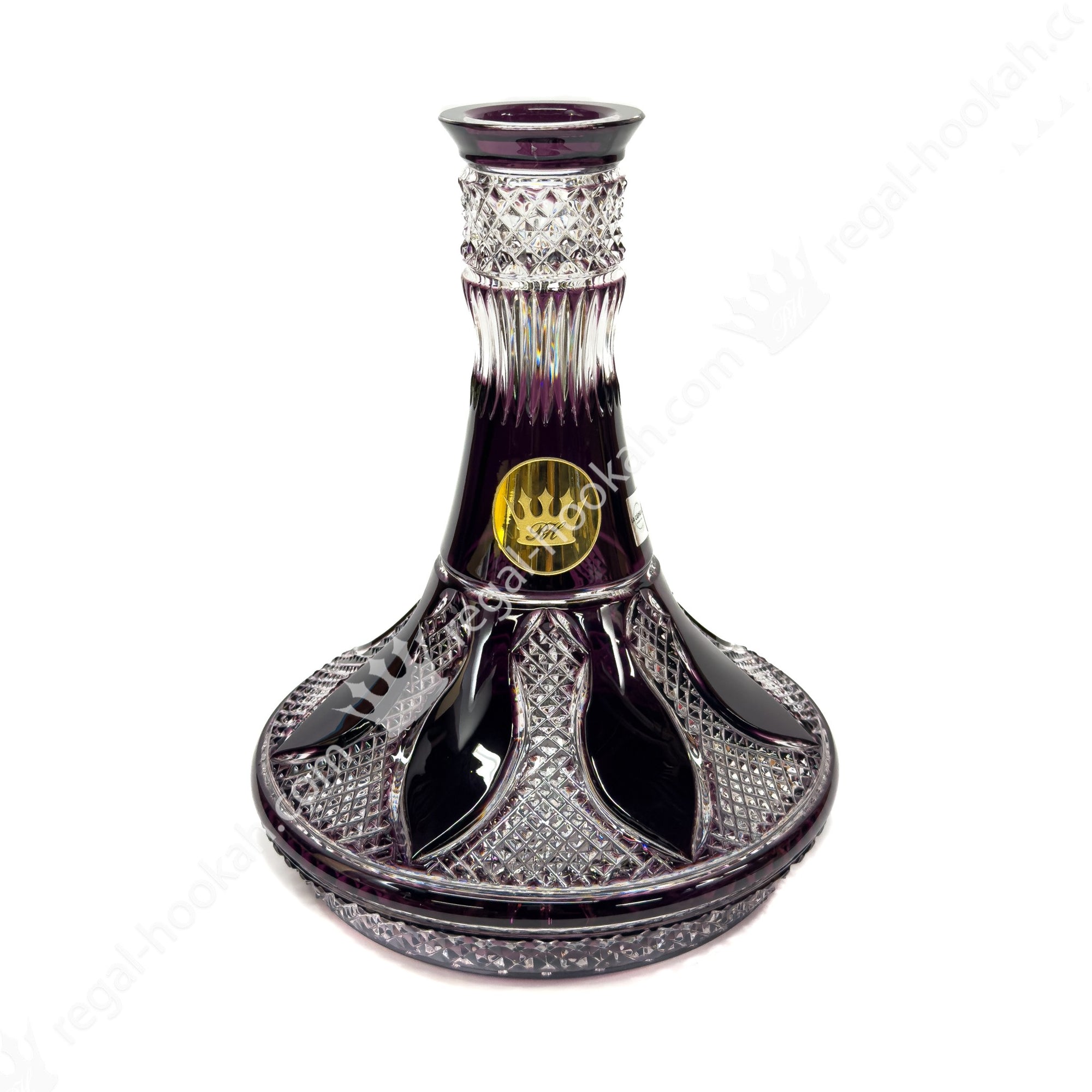 Base Caesar Crystal Purple Gold – Buy Premium Hookah with Worldwide Shipping | Regal Hookah