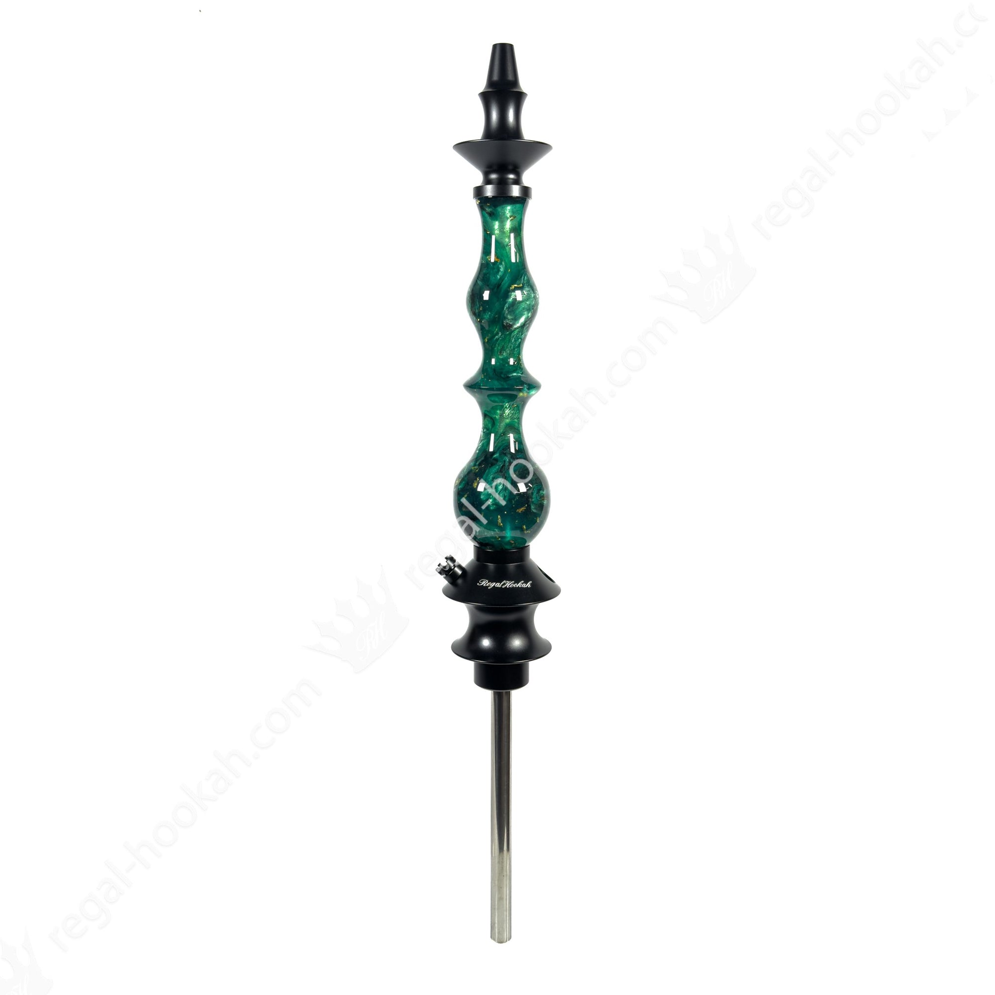 Regal Hookah Queen Green Wood Pearl by Regal Hookah | Premium Hookah Made in USA
