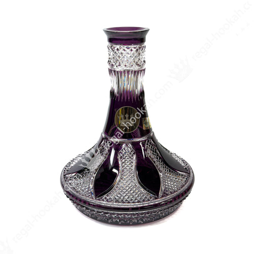 Base Caesar Crystal Purple Platinum  – Buy Premium Hookah with Worldwide Shipping | Regal Hookah