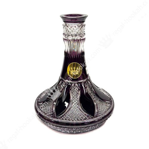 Base Caesar Crystal Purple Gold  – Buy Premium Hookah with Worldwide Shipping | Regal Hookah