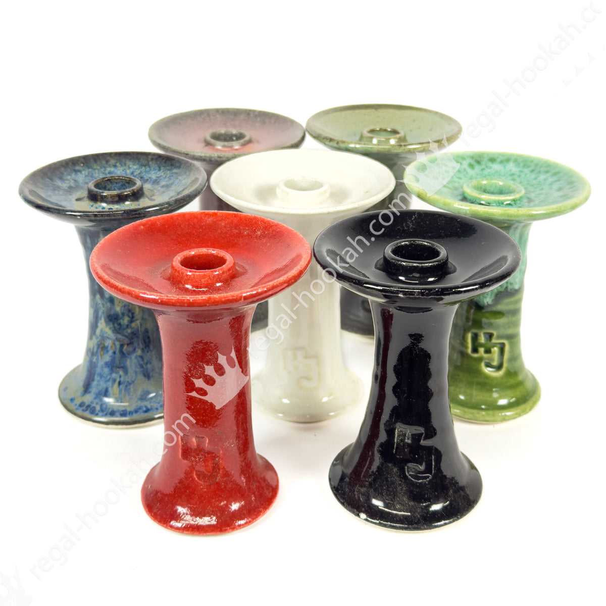 Bowl Hookah John Alien 2022 - White Over Black