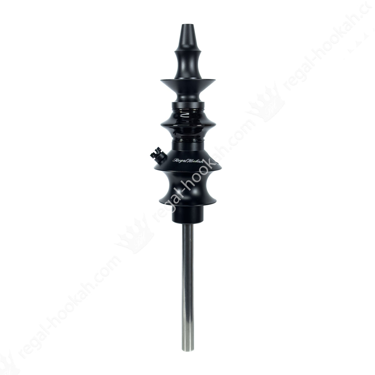 Regal Hookah Pawn Short Black Gloss