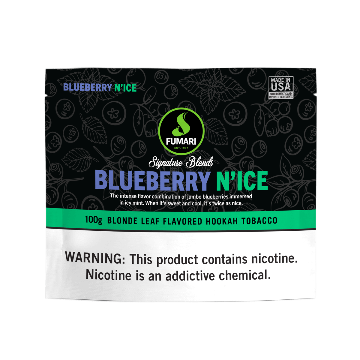 Tobacco Fumari Blueberry N'ice 100 g
