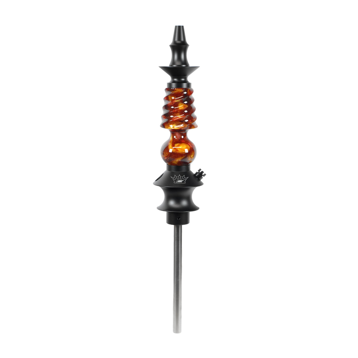 Regal Hookah Pawn Cavalier Epoxy Copper Gold Flakes