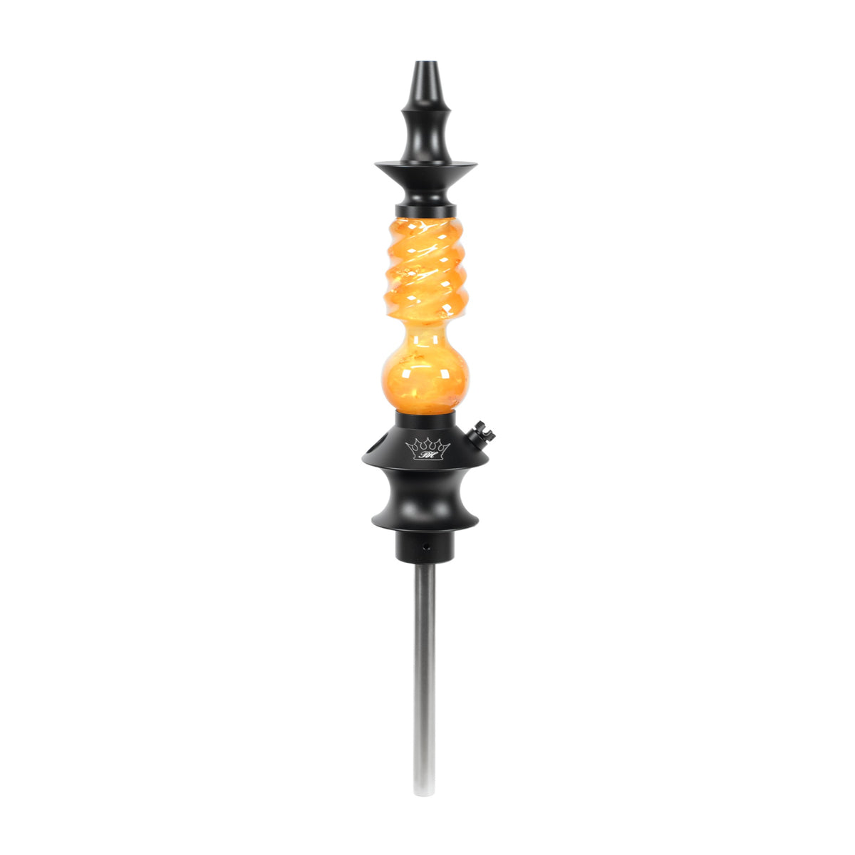 Regal Hookah Mini Cavalier Epoxy L. Orange Bronze Flakes Metallic (6.5 in. Tube)
