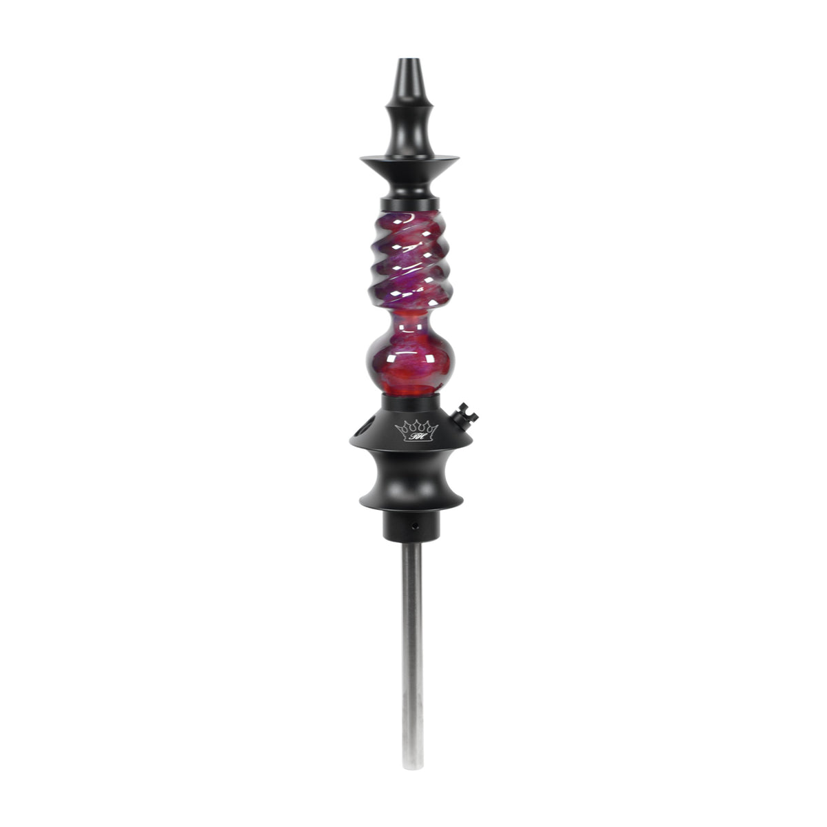 Regal Hookah Mini Cavalier Epoxy Purple/White Swirl (6.5 in. Tube)