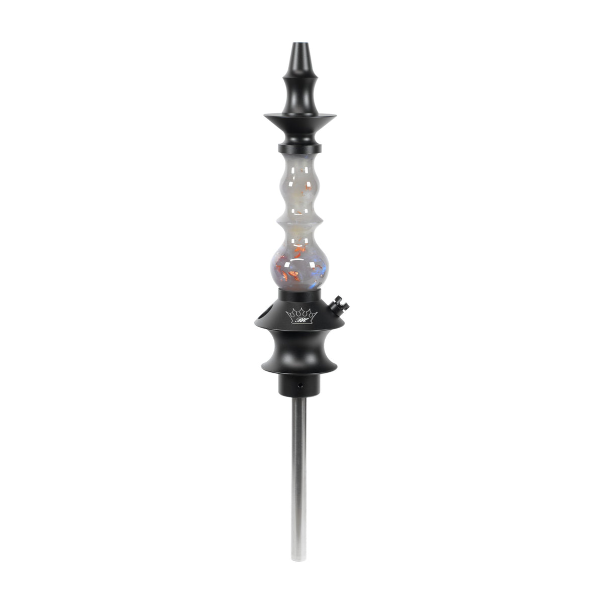 Regal Hookah Pawn Queen Epoxy L. Purple Metallic Bronze Flakes (6.5 in. Tube)