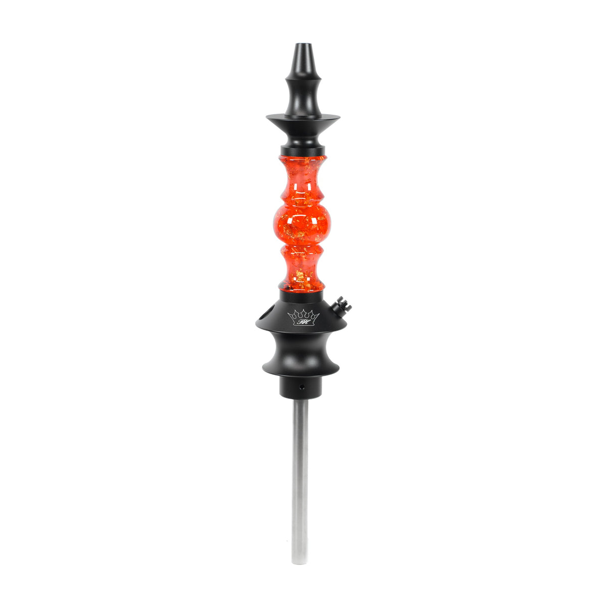 Regal Hookah Pawn Queen Eye Epoxy Clear Red Gold Flake (6.5 in.)