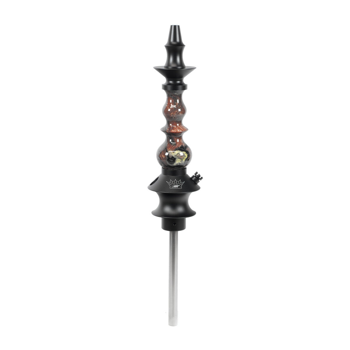 Regal Hookah Pawn Queen Epoxy Coffee/Black/Milk Swirl (6.5 in. Tube)