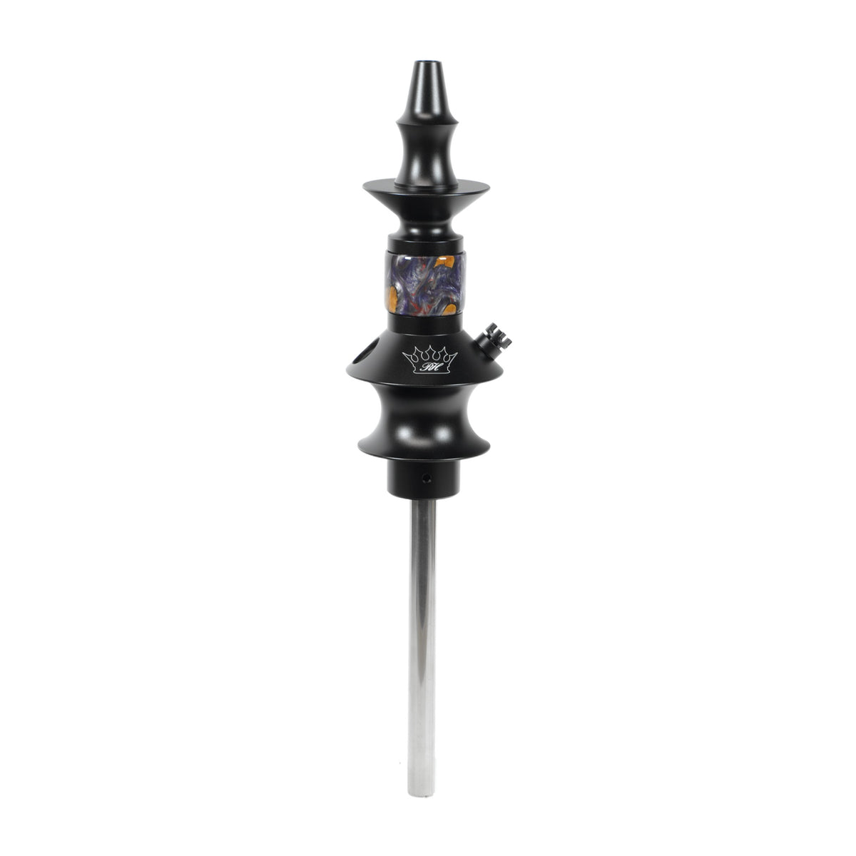 Regal Hookah Pawn Epoxy Wood Purple Dowl Micro
