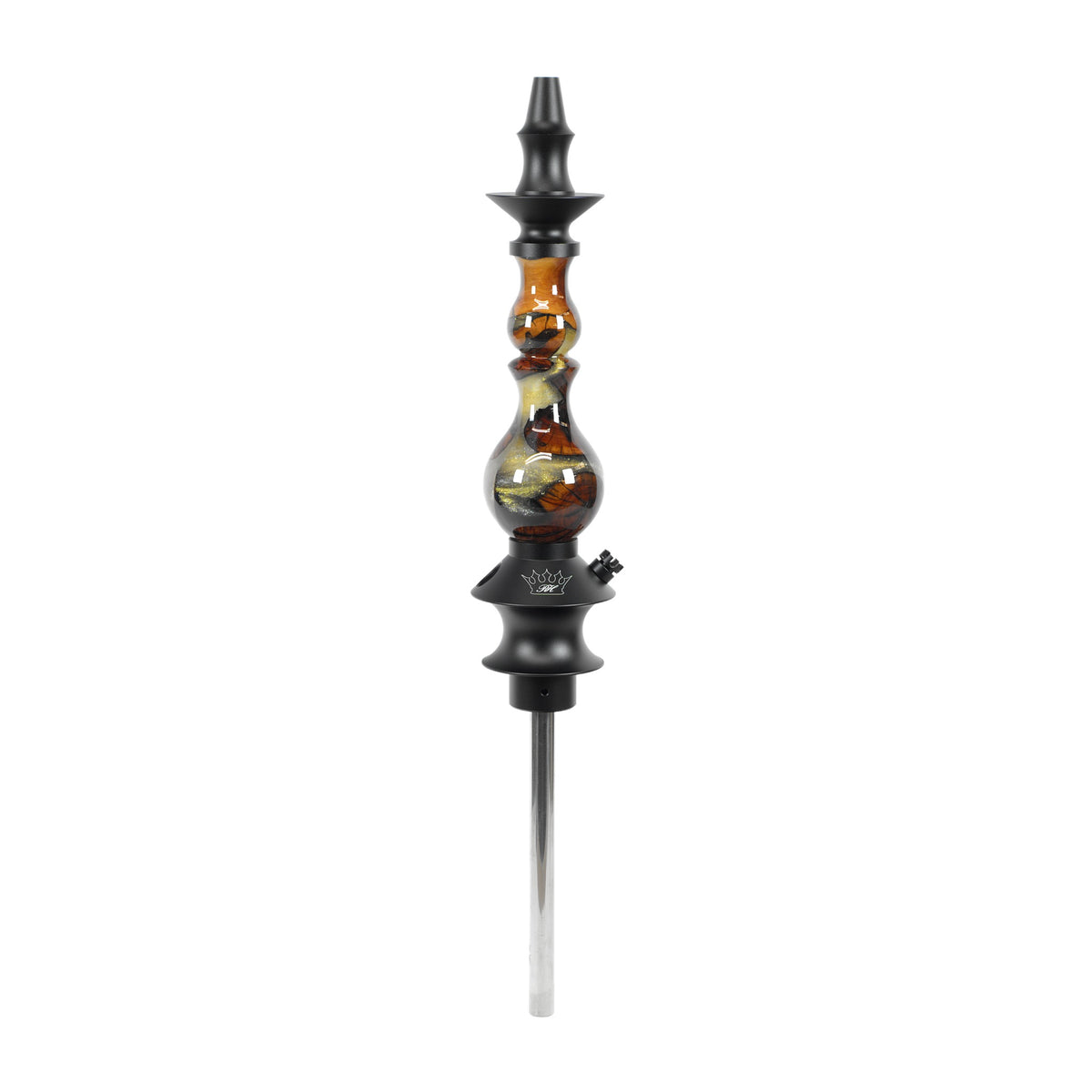 Regal Hookah Bishop Epoxy Gold Glitter Swirl Wood