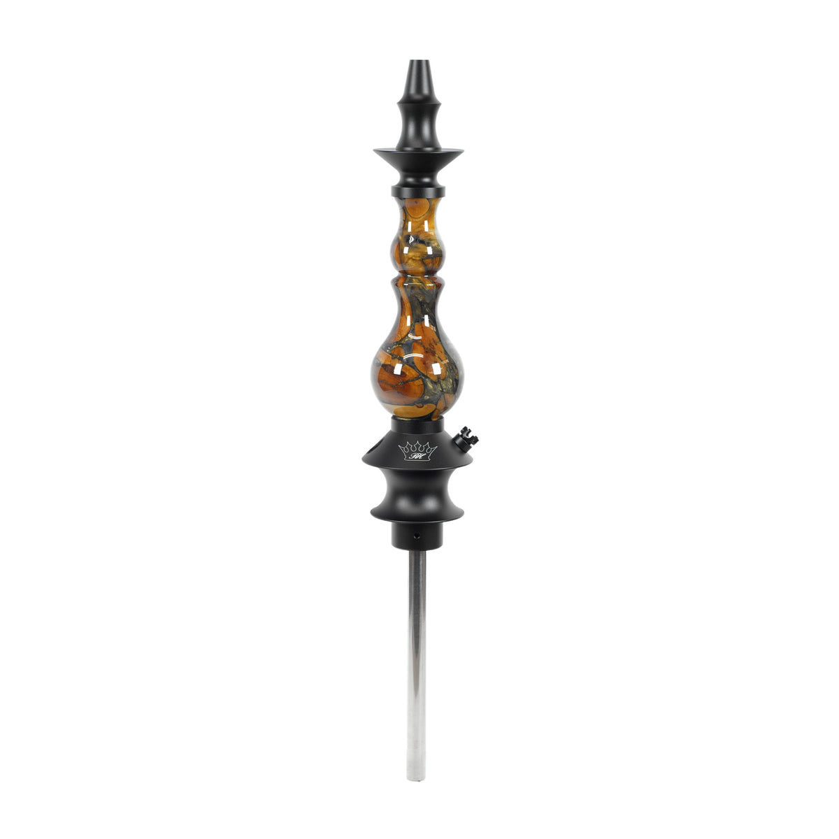 Regal Hookah Bishop Epoxy Gold Swirl Wood