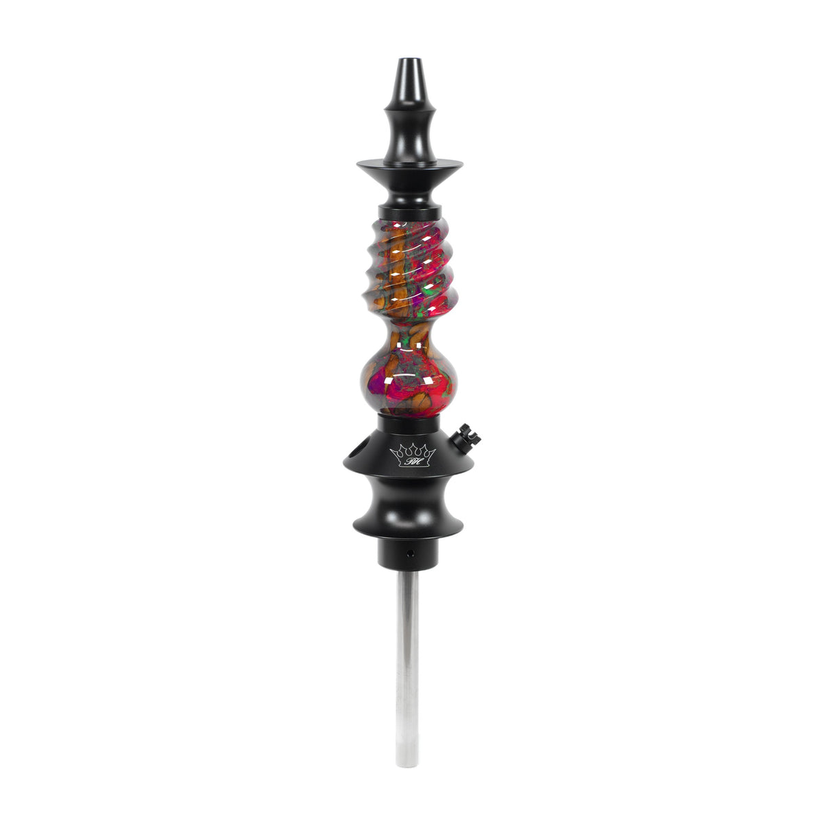Regal Hookah Pawn Cavalier Epoxy Neon Colors Wood