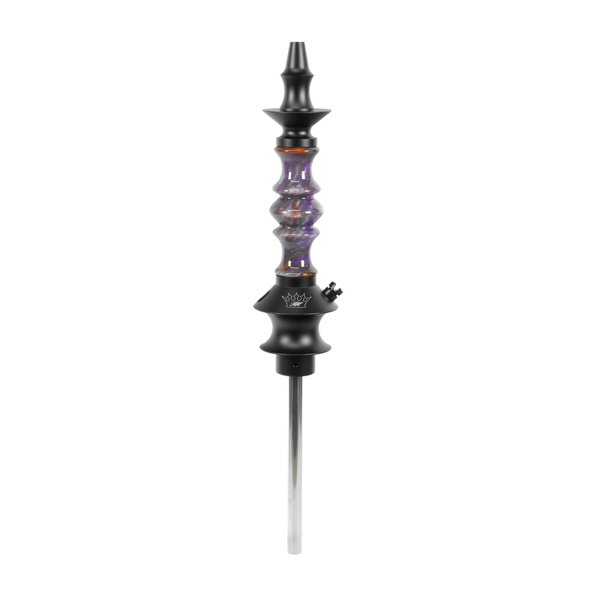 Regal Hookah Prince Size Queen Eye Epoxy Purple Swirl