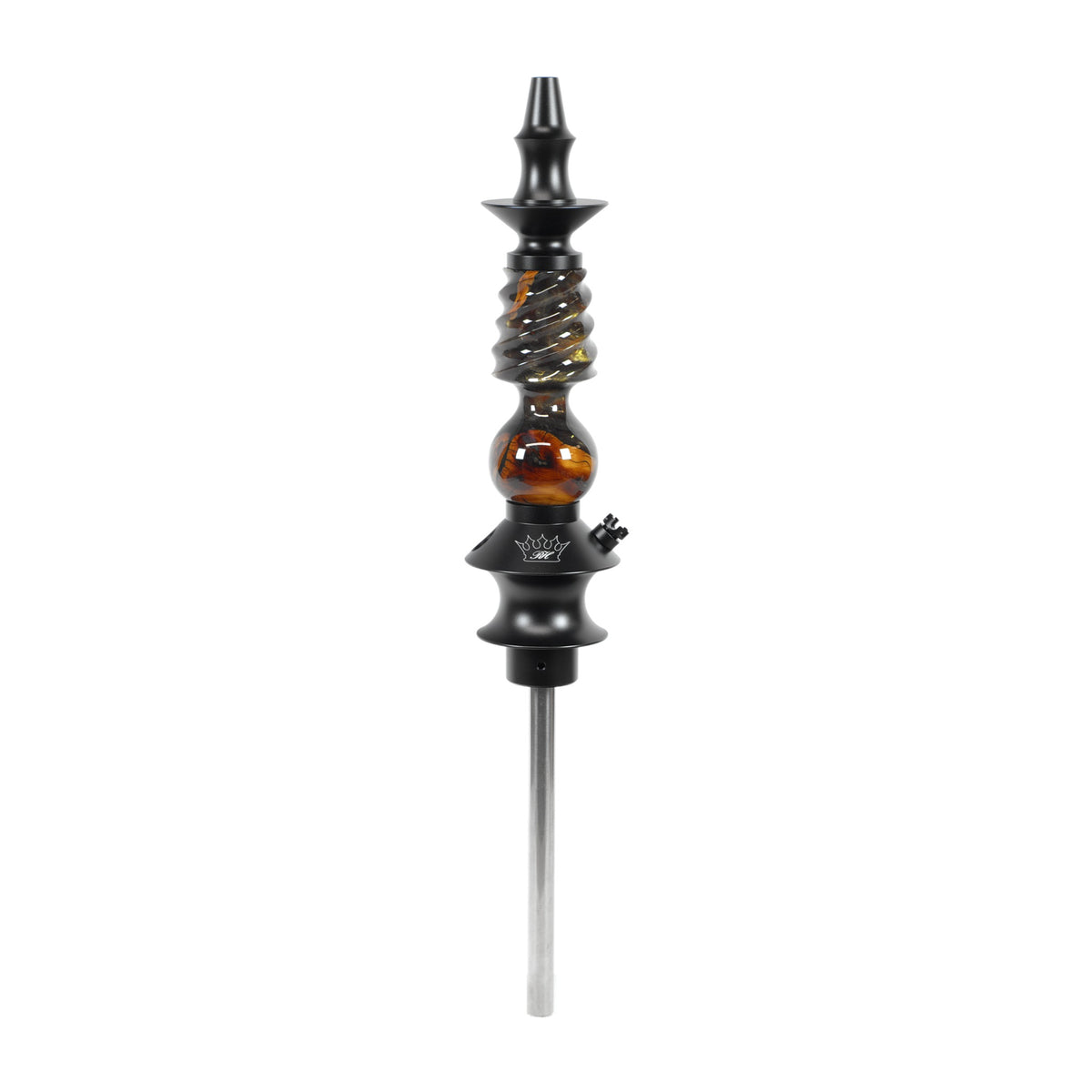 Regal Hookah Mini Cavalier Epoxy Burgundy Gold Wood