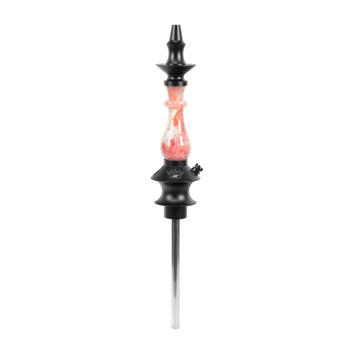 Regal Hookah Prince Epoxy Pink/White Swirl