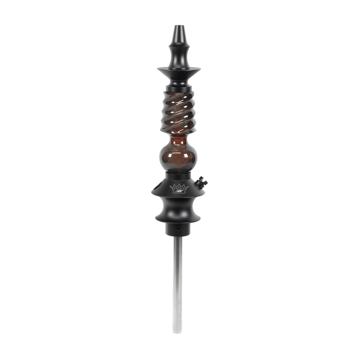 Regal Hookah Mini Cavalier Epoxy Metallic Brown Swirl Tube