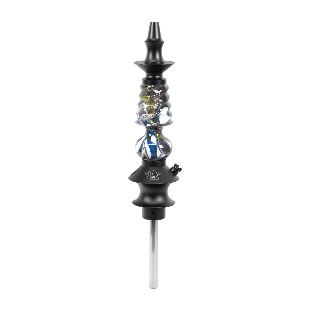 Regal Hookah Pawn Cavalier Epoxy Colors Swirl (5" Tube)