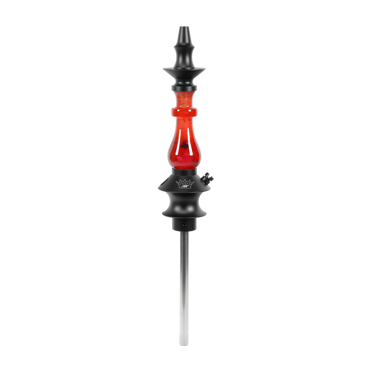 Regal Hookah Prince Epoxy Clear Red Sparks
