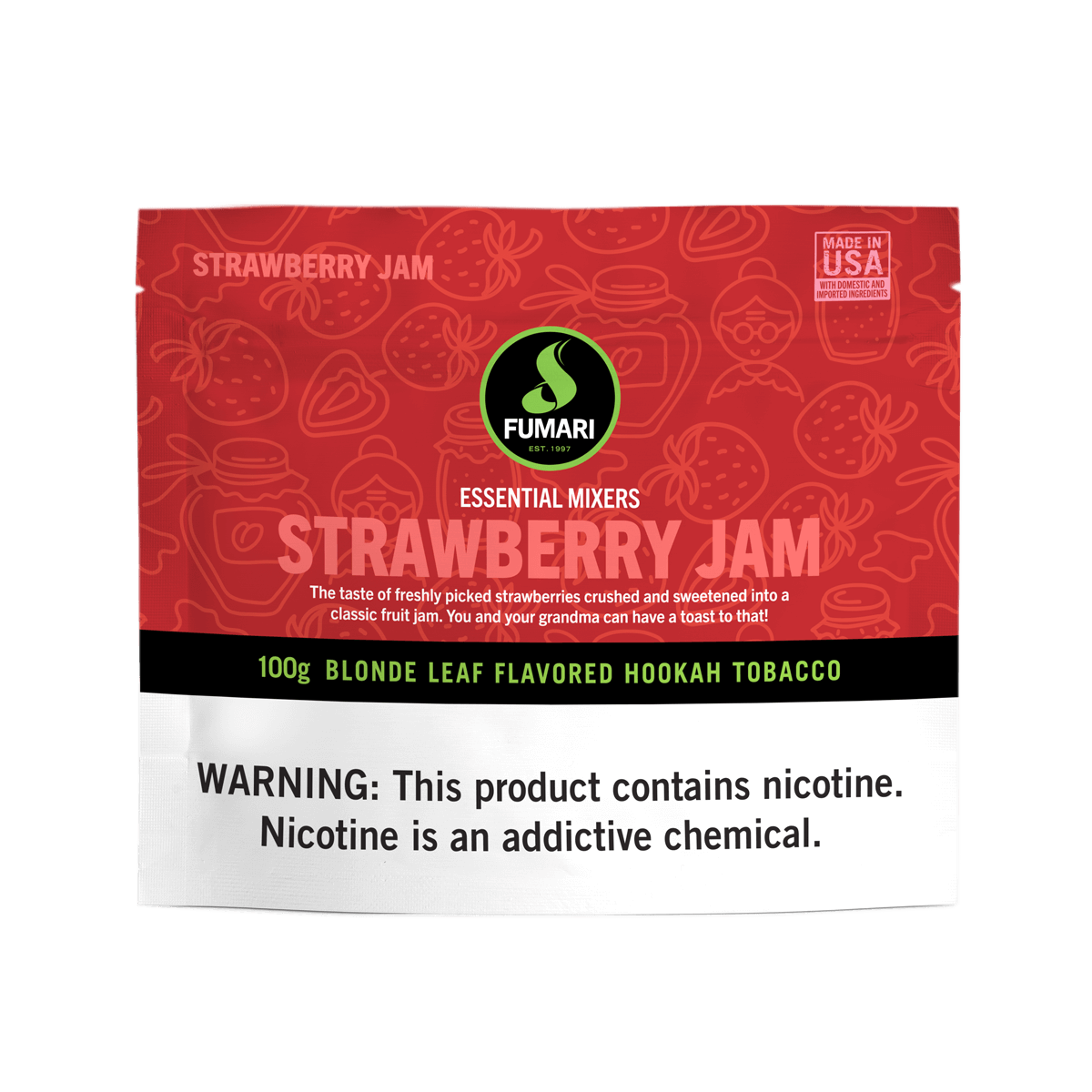 100 grams tobacco Tobacco Fumari Strawberry Jam 100 g – Regal Hookah 100 grams tobacco Tobacco Fumari Strawberry Jam 100 g – Regal Hookah