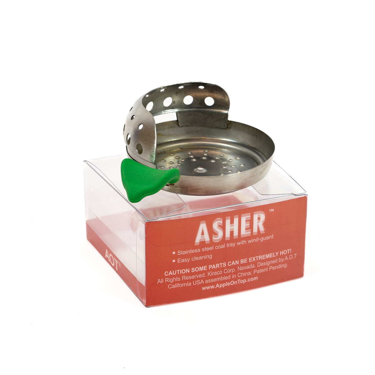 Apple on Top Asher stainless steel hookah coal tray