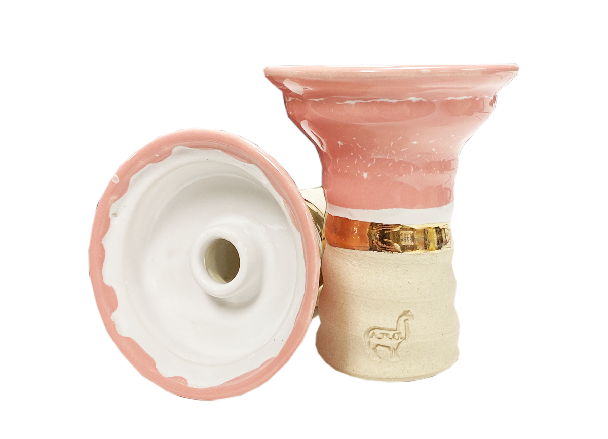 Alpaca x Kaloud bowl, White Pink 18k Gold colorway