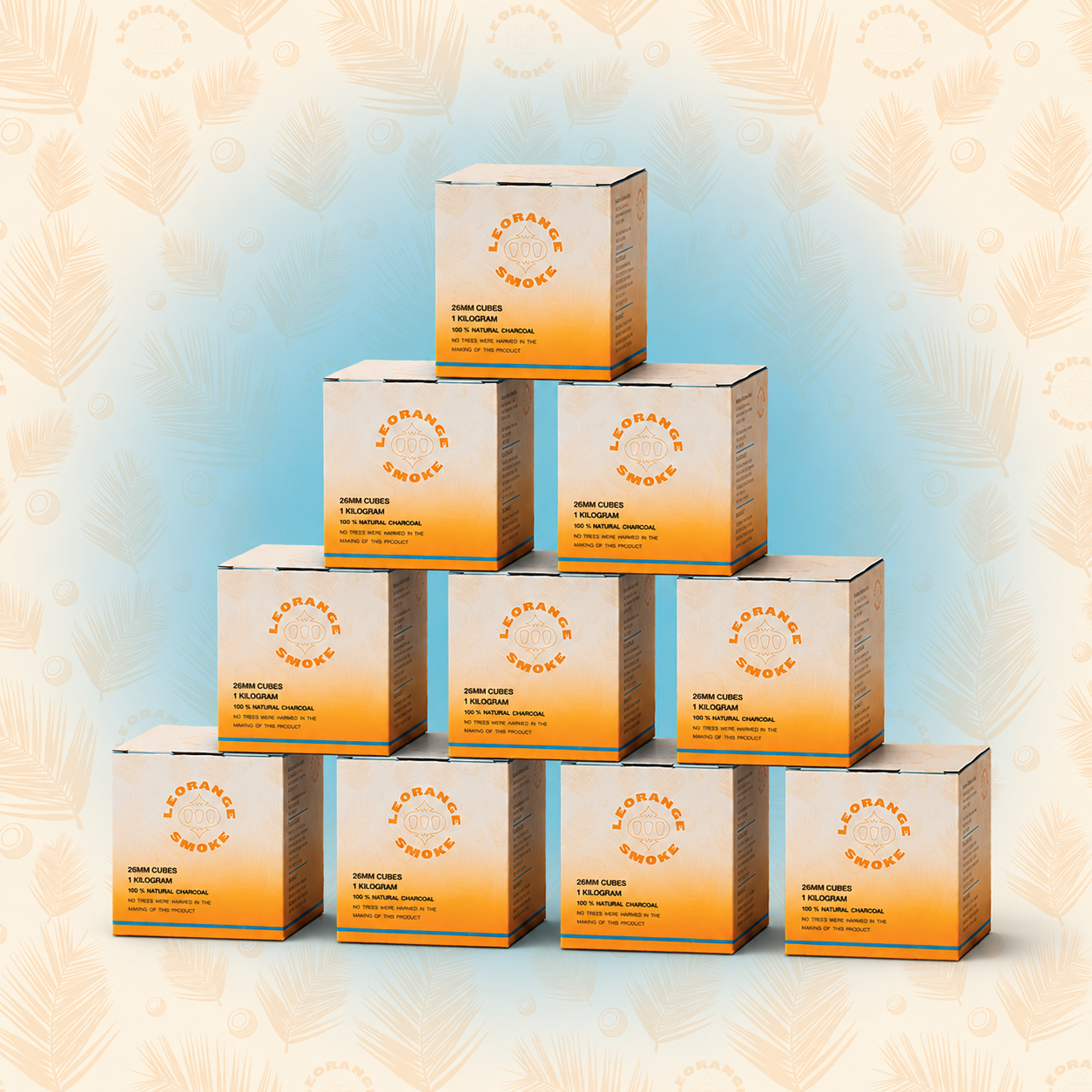LeOrange Cubes 26mm 10kg Coconut Charcoal