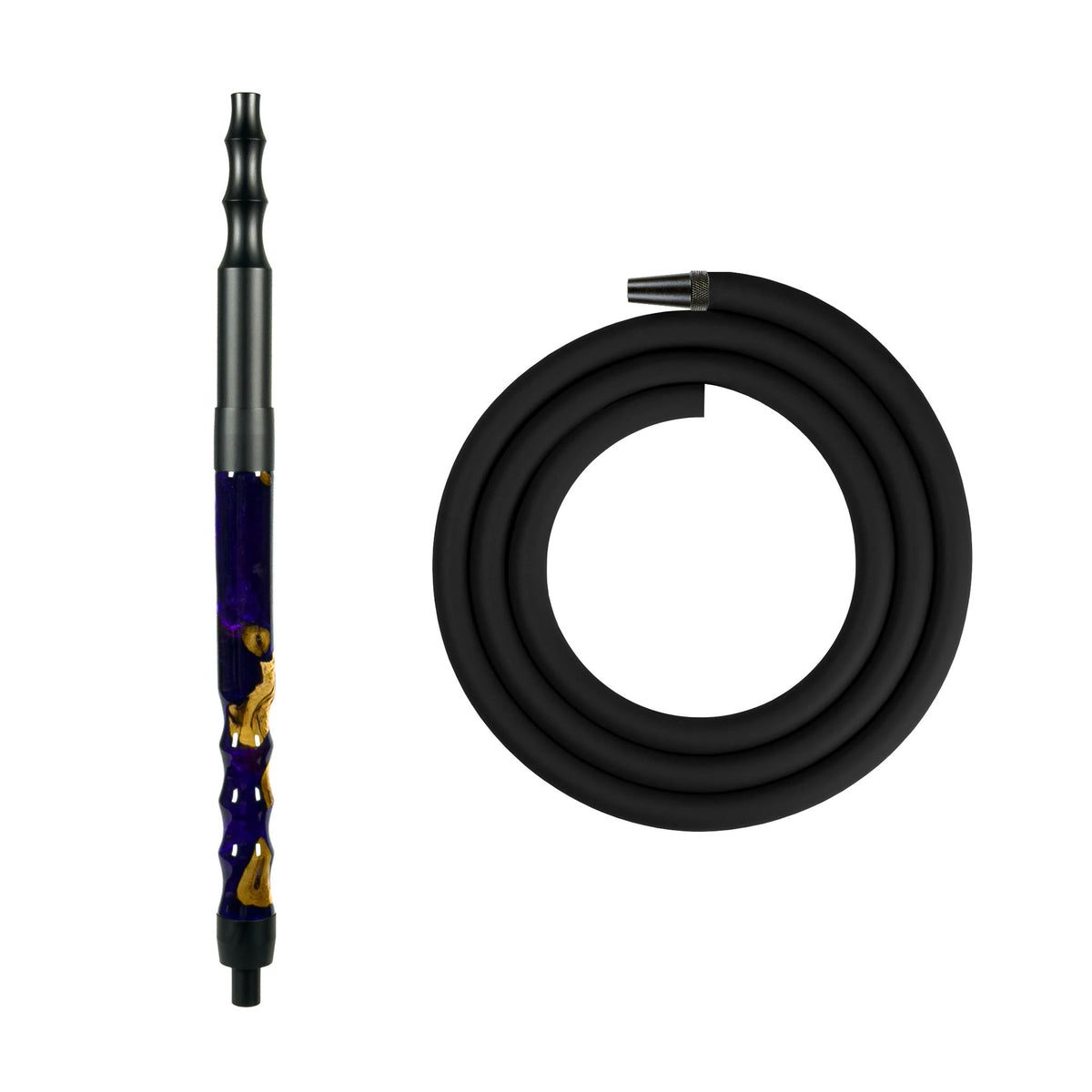 Regal Hookah Hose Kit Darkblue Wood