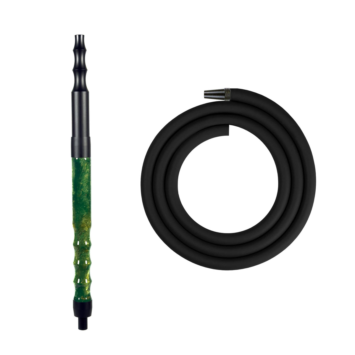 Regal Hookah Hose Kit Green Shimmer