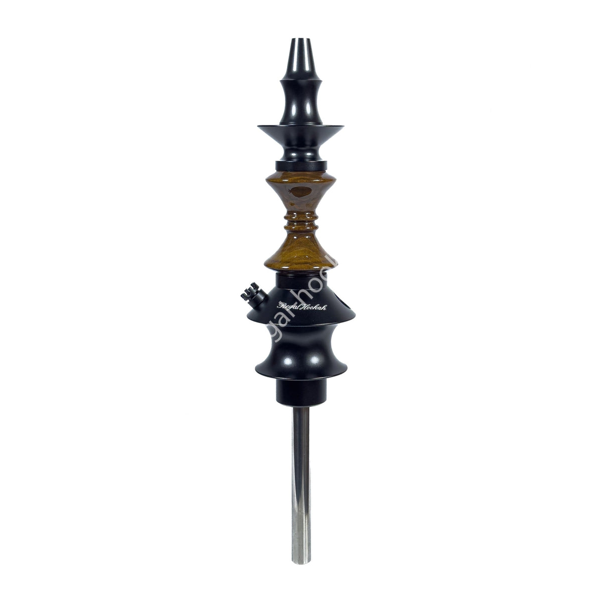 Regal Hookah Pawn Hourglass Brown Wood