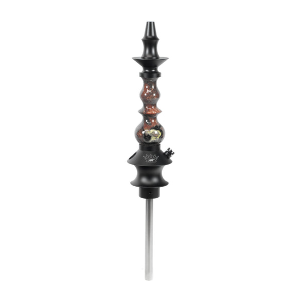 Regal Hookah Pawn Queen Epoxy Coffee/Black/Milk Swirl (6.5 in. Tube)