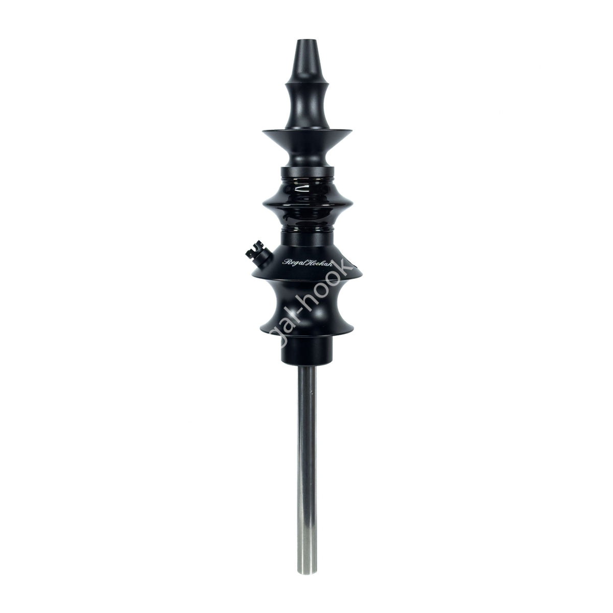 Regal Hookah Pawn Short Black Gloss