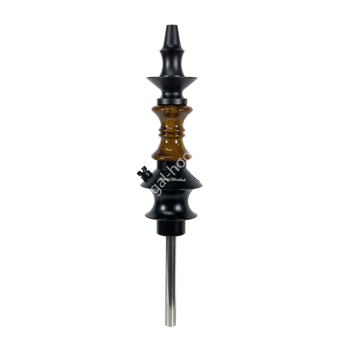 Regal Hookah Pawn Short Hourglass Brown Wood